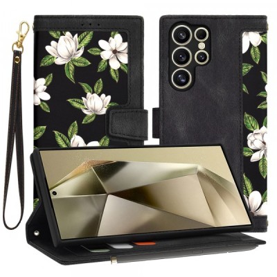 Husa pentru Samsung Galaxy S24 Ultra S928, Techsuit, FlipCraft, Neagra foto