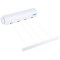 Uscator de rufe retractabil, cu 4 sarme si carlige, lungime maxima 3, 2 metri, alb