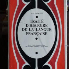 TRAITE D'HISTOIRE DE LA LANGUE FRANCAISE (ISTORIA LIMBII FRANCEZE)