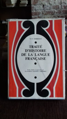 TRAITE D&amp;#039;HISTOIRE DE LA LANGUE FRANCAISE (ISTORIA LIMBII FRANCEZE) foto