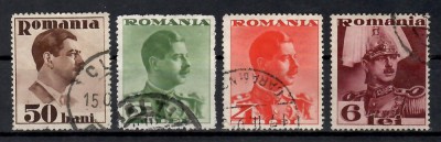 Romania 1934, LP.108 - Carol II (fără Poştă) - uzuale, Ștampilate foto