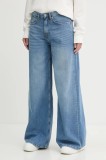 Pepe Jeans blugi WIDE LEG JEANS MW VINTAGE PL205015