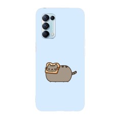 Husa compatibila cu Oppo A73, Viceversa, model I am a toast Pusheen, Silicon, TPU