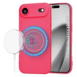 Husa silicon iPhone 17 Air Asteroid GSM SoftFlex MagSafe, fucsia
