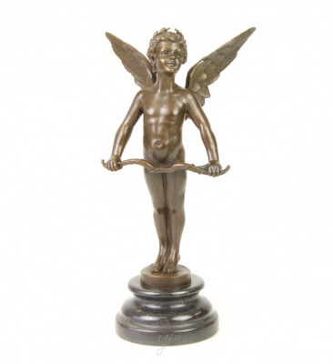 Ingeras - statueta din bronz pe soclu din marmura TM-5 foto
