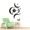 Ceas Decorativ Sticker, Fara Zgomot, Stelar, 330 mm x 460 mm