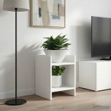 vidaXL Suport pentru plante 2 pcs Alb 30 x 30 x 40 cm Lemn prelucrat 899611