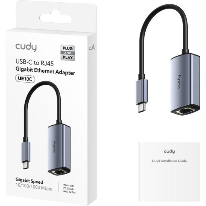 CUDY USB-C to Ethernet Adapter