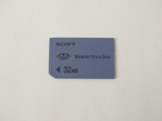 Card memorie SONY Memory Stick Duo 32 MB foto