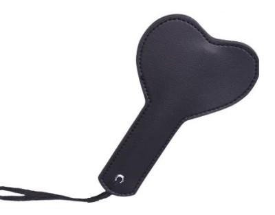 Padela Rigida Heart Shaped Pleasure, Negru, Mokko Toys foto