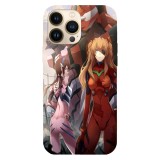 Husa compatibila cu Apple iPhone 15 Pro Max model Neon Genesis Evangelion, Silicon, TPU, Viceversa, Transparent, Carcasa