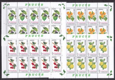 Romania 2002 fructe MI 5694-5697 minicoli MNH foto