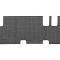 Set covorase auto din cauciuc VW T5 Caravele 2003-2015; T6 Caravele, Transporter 2015- (randul 3 ) 1 usa culisanta partea dreapta, Negre