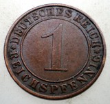 B.279 GERMANIA WEIMAR 1 REICHSPFENNIG 1935 A