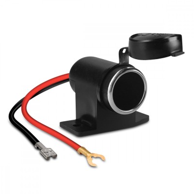 Priza pentru bricheta auto Navaris, 12V, Stecher impermeabil, Negru, 45889.01 foto