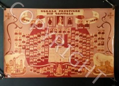 ✝ Fotografie 59x36cm CORALA PREOTILOR din BUCURESTI 1948-1978 BOR Patriarh JUSTINIAN, IUSTIN MOISESCU Episcop ROMAN, ANTONIE Biserica Ortodoxa Romana
