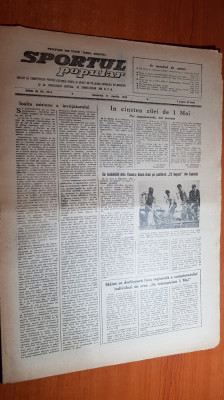 sportul popular 11 aprilie 1953-tinerii din peris,locomotiva grivita rosie foto