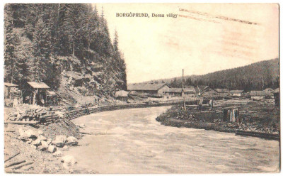 SV * Prundul Bargaului * Valea Dornei 1924 / tipar 1918 * Fabrica de Hartie foto