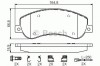 Set placute frana,frana disc VW AMAROK (2H, S1B) (2010 - 2016) BOSCH 0 986 494 624
