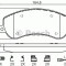 Set placute frana,frana disc FORD TRANSIT platou / sasiu (2006 - 2014) BOSCH 0 986 494 624