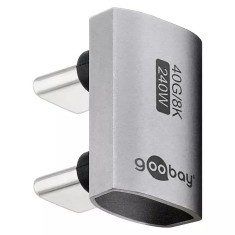 Adaptor USB-C3.1 mama - USB-C tata la 180 in forma de U Thunderbolt 3 /4 Goobay 74446