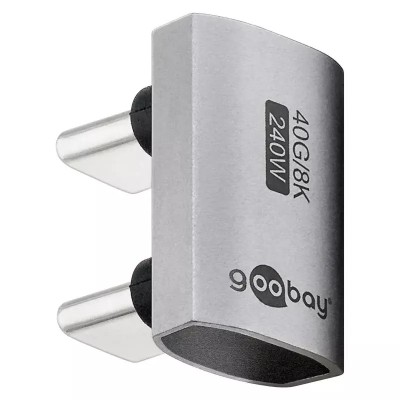 Adaptor USB-C3.1 mama - USB-C tata la 180 in forma de U Thunderbolt 3 /4 Goobay 74446 foto