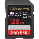 Card Memorie SDXC SanDisk Extreme Pro, 128Gb, Clasa 10 / UHS-2 U3 SDSDXEP-128G-GN4IN