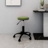 VidaXL Scaun de birou pivotant, verde deschis, catifea