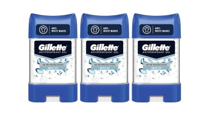 Set 3 x Gillette Artic Ice Deodorant Stick Clear 70ml