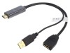 Adaptor DisplayPort la HDMI 0,2m neagră