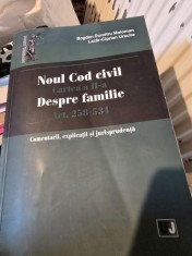 Noul Cod civil. Cartea a II-a. Despre familie. Art. 258-534. Comentarii, explicatii si jurisprudenta - Bogdan-Dumitru Moloman, Lazar-Ciprian Ureche