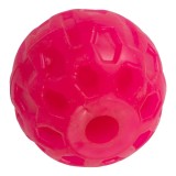 Jucarie din cauciuc eco pentru caini, forma de Minge cu gaura, 6 CM, roz