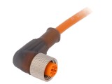Cablu M12 3PIN unghi, 2m, IP67