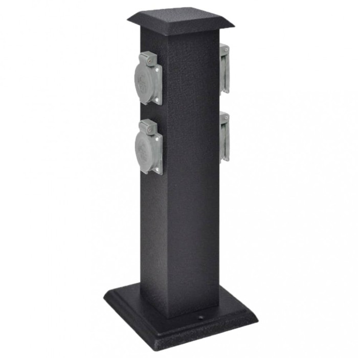 Priza de gradina tip &quot;turn&quot; negru