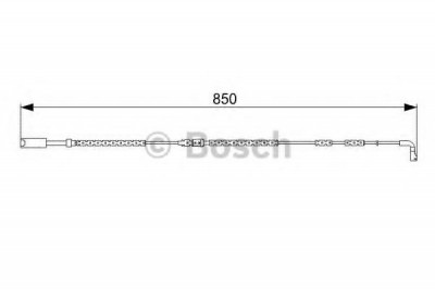 Senzor de avertizare,uzura placute de frana BMW Seria 3 (E90) (2005 - 2011) BOSCH 1 987 473 030 foto