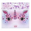 Autocolant Decorativ pentru Față Unicorn Roz/Argintiu pentru Copii 12+ Ani, Oem