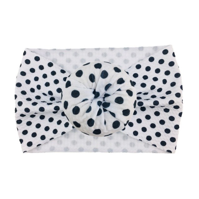 Bentita lata tip turban cu imprimeu - Model 20 (Marime Disponibila: 6-12 luni