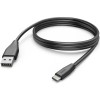 Cablu USB-C Hama, Incarcare Rapida, 3m, Negru, Transfer Date 480MB/s, Universal