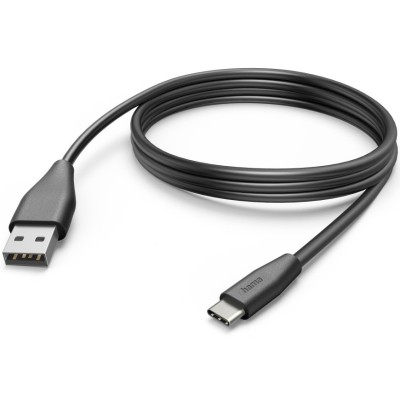 Cablu date/incarcare Hama, USB A-C, 3m, Negru foto