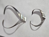 Set colier si bratara din argint vintage cu sidef #5145