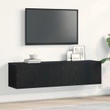 vidaXL Dulap TV Stejar negru 120x30x30,5 cm Lemn prelucrat
