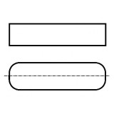 Pană BN 4629 DIN 6885 Oţel rezistent la acizi A4 3mm x 3mm
