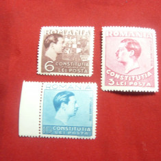 Serie Constitutia 1938 Romania 3 valori