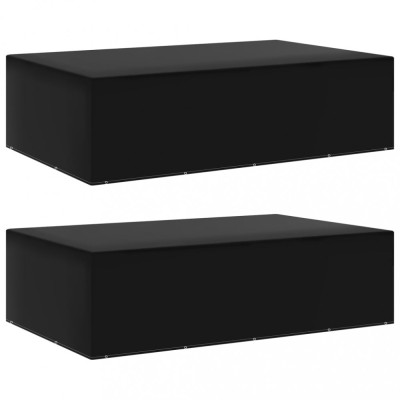 vidaXL Huse mobilier grădină, 2 buc, 12 ocheți, 325x205x90 cm 3082842 foto