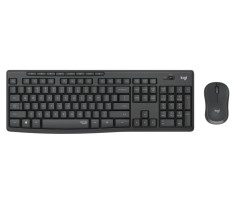 Kit TASTATURA si Mouse LOGITECH, &quot;MK295&quot;, wireless, taste format standard (104-108 taste), mouse Graphite, 3/1 butoane, 104, &quot;920-009800&quot; (timbru verd