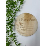 Decoratiune cu Numele si datele copilului
