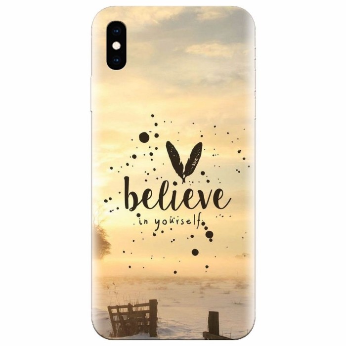 Husa silicon pentru Apple Iphone XS Max, Believe In Yourself