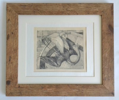 Acvaforte &amp;ndash; compozitie expresiva foto