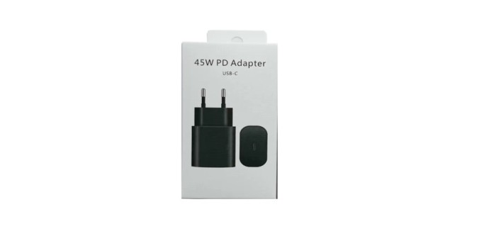 Incarcator retea Super Fast Travel Charger pentru Samsung S22/S22 Ultra/S22 Plus/S20 Ultra/Note 10 Plus, 45W, USB-C, Negru, Blister