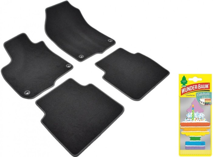 Covorase auto din mocheta Umbrella pentru Honda CRV V (2018-prezent) + Odorizant Auto Bradut Wunder-baum Celebrate